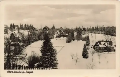 01773 Oberbärenburg Erzgebirge im Winter * 1954