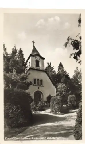 01773 Oberbärenburg Erzgebirge Waldkapelle o 1954