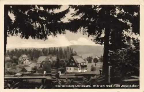 01773 Oberbärenburg Erzgebirge vom FDGB Heim Neues Leben * 1956