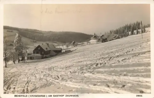 01773 Rehefeld Erzgebirge Gasthof Zaunhaus o 1935