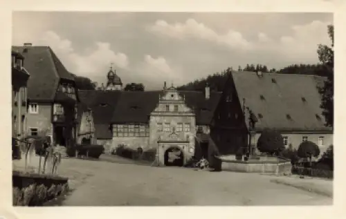 01778 Lauenstein Erzgebirge Schlosseingang gebraucht 1956