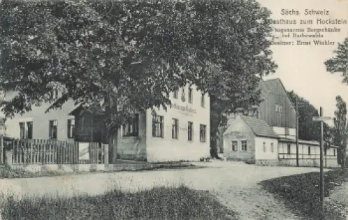 01848 Rathewalde Bergschänke Gasthaus zum Hockstein * 1921