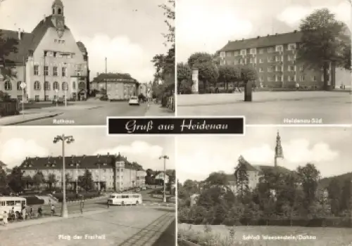 01809 Heidenau Sachsen Mehrbildkarte o 1973