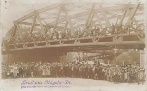 01809 Mügeln Heidenau August Bebel Strasse Echtfotokarte o 1910