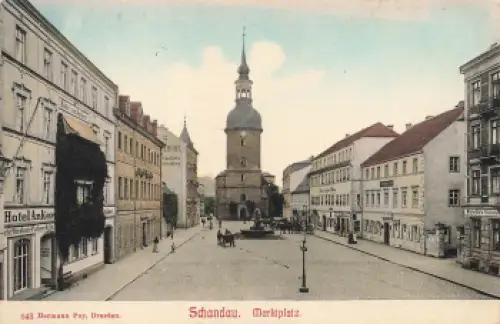 01814 Bad Schandau Marktplatz * um 1910