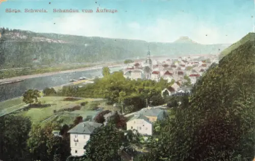 01814 Bad Schandau Sächsische Schweiz * um 1920