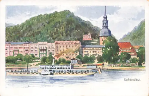 01814 Bad Schandau Litho * um 1900