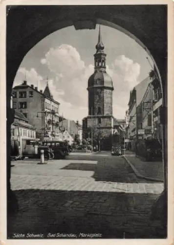 01814 Bad Schandau Marktplatz o 1951