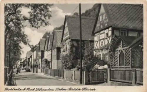 01814 Postelwitz Bad Schandau Elbsandsteingebirge Sieben Brüder Häuser * um 1950