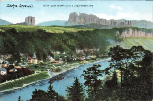 01814 Postelwitz Bad Schandau Elbsandsteingebirge * um 1920