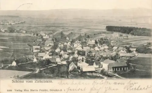 01814 Schöna Sächsische Schweiz vom Zirkelstein o 1911