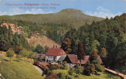 01814 Rölligmühle Krippen Sächsische Schweiz o 1919