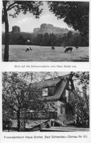01814 Ostrau Bad Schandau Ferienheim Haus Gretel * um 1930