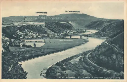 01814 Bad Schandau vom Lilienstein * um 1920
