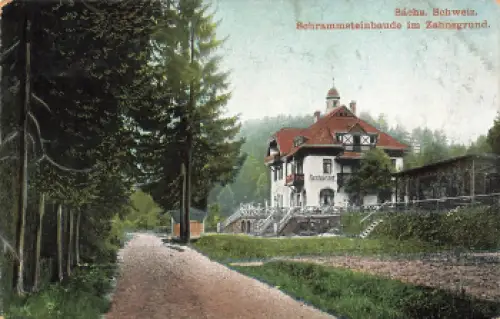 01814 Schrammsteinbaude Sächsische Schweiz o 1915