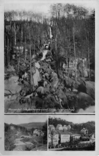 01816 Langenhennersdorf Wasserfall Bad Berggießhübel * um 1940