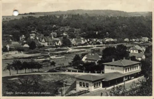 01829 Pötzscha Stadt Wehlen Bahnhof * um 1940