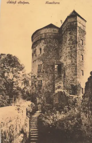 01833 Stolpen Sachsen Burg Koselturm o 1928