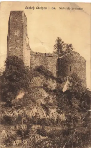 01833 Stolpen Sachsen Burg Siebenspitzenturm * 1928