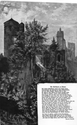 01833 Stolpen Sachsen Burg Der Coselturm Gedicht Eduard Dietrich * um 1930