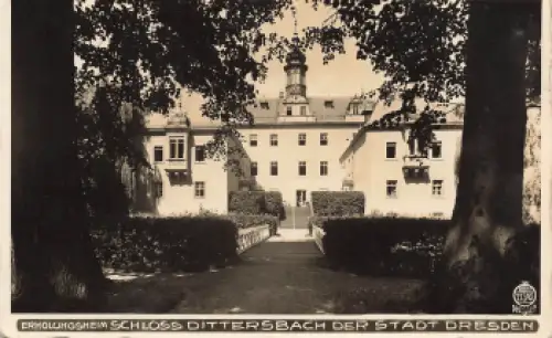 01833 Dittersbach Schloss * um 1930 Hahn-Foto11392