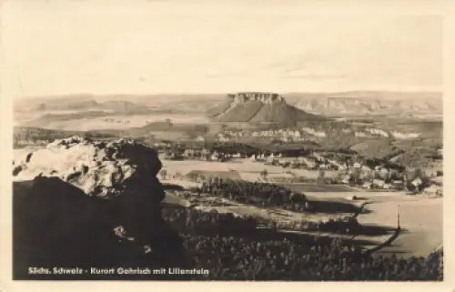 01824 Gohrisch mit Lilienstein Sächsische Schweiz o 1954