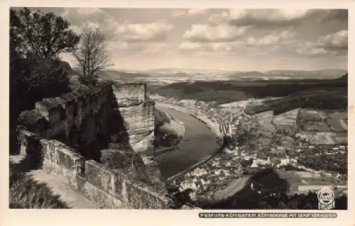 01824 Königstein Festung Sächsische Schweiz * um 1930 Hahn-Foto3022