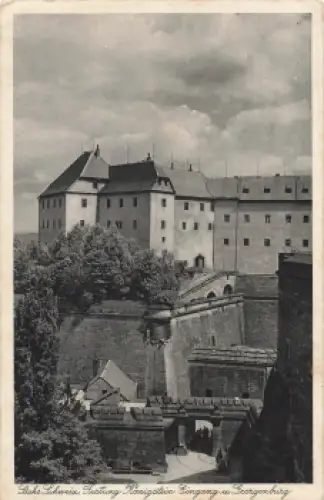 01824 Königstein Festung Sächsische Schweiz * um 1930