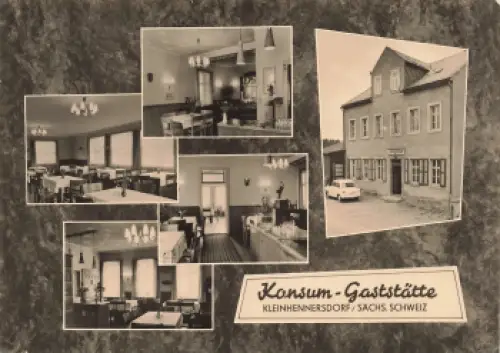 01824 Kleinhennersdorf Konsum Gaststätte Sächsische Schweiz * 1963