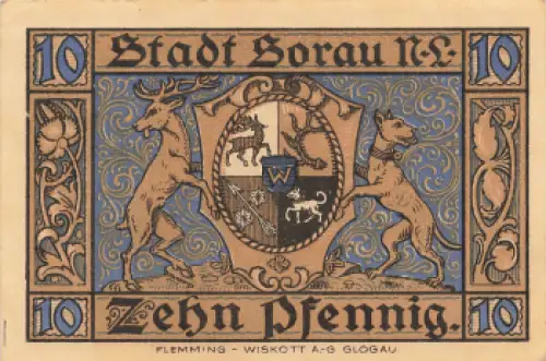 Sorau Niederlausitz Żary Notgeldschein 1921