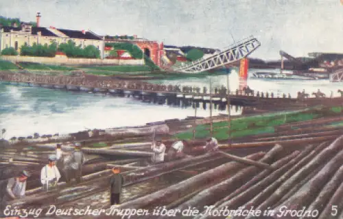 Grodno Hrodna Belarus Einzug Deutscher Truppen * um 1916