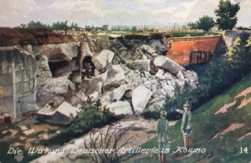 Kowno Kaunas Lithauen zerstörungen * um 1916