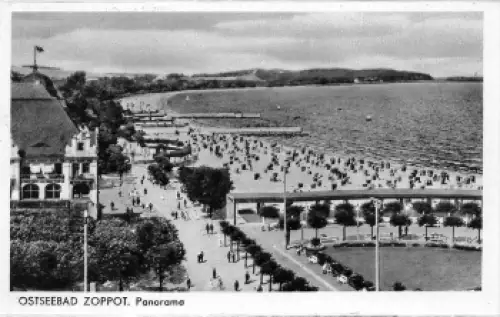 Zoppot Panorama Pommern Sopot * 1930