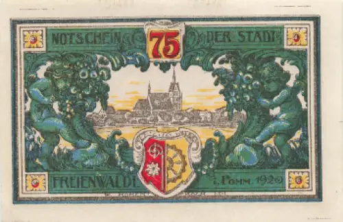 Freiwalde Pommern Notgeldschein Chociwel 1920