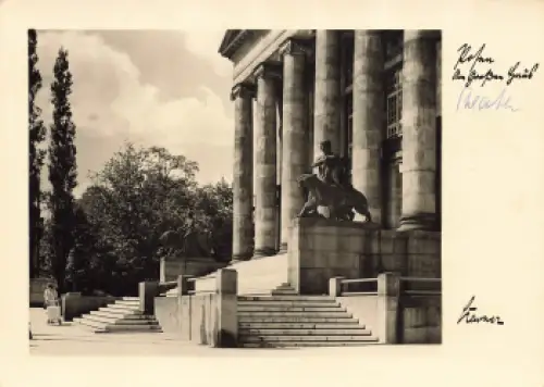 Posen am großen Haus Poznan * um 1940