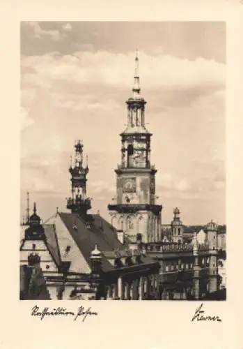 Posen Rathaus Poznan * um 1940