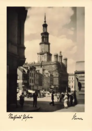Posen Rathaus Poznan * um 1940