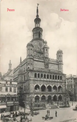 Posen Rathaus Poznan * um 1910
