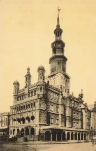 Posen Rathaus Poznan * um 1910