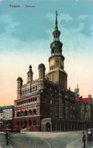 Posen Rathaus Poznan o 1914
