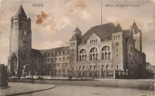 Posen Schloss Poznan o 1918