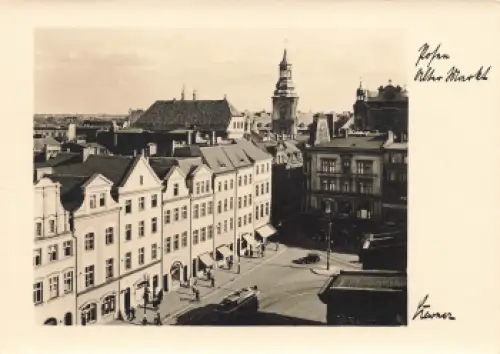 Posen alter Markt Wartheland Poznan * um 1940