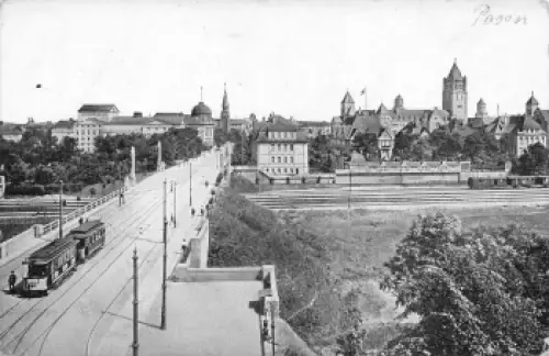 Posen Theaterbrücke Wartheland Poznan * um 1910