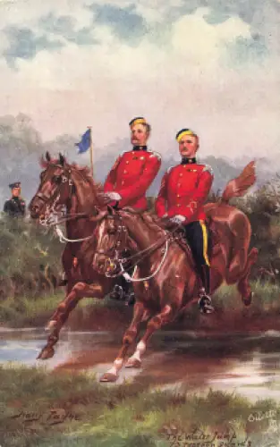 Dragoon Guards Kavallerie Künstlerkarte Tucks Oilette * um 1910