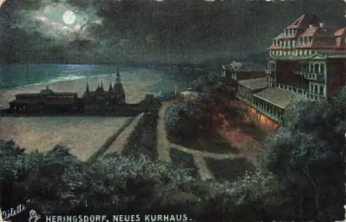 Heringsdorf Neues Kurhaus Künstlerkarte Tucks Oilette o 1913
