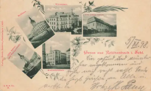 Reichenbach Eulengebirge Schlesien Dzierżoniów o1898