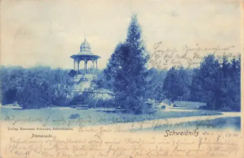 Schweidnitz Promenade Schlesien Swidnica o 1900