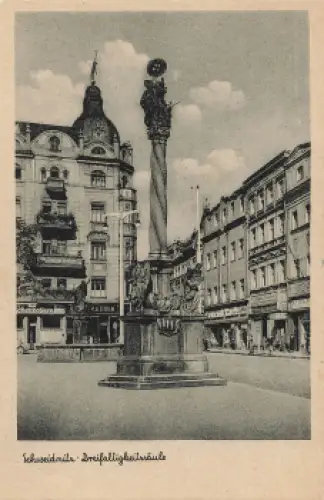 Schweidnitz Dreifaltigkeitssäule Schlesien Swidnica * um 1940