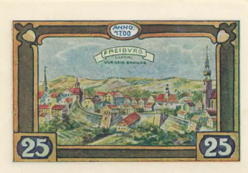 Freiburg Schlesien Świebodzice Notgeldschein 1921