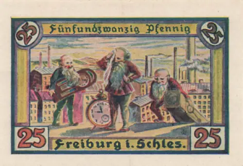 Freiburg Schlesien Świebodzice Notgeldschein 1921